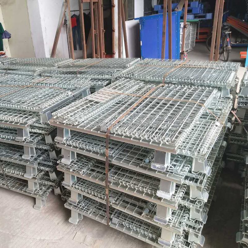 Folding Storage Cage Manufacturer - Roll Cage Steel Wire Basket