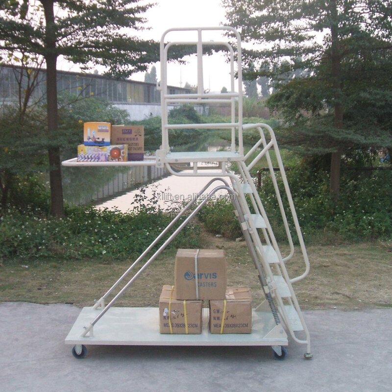 Rolling Ladder Manufacturer - Warehouse Supermarket Safety Ladder