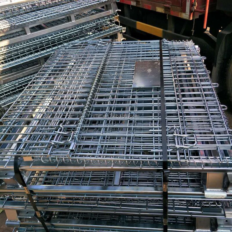 Folding Storage Cage Manufacturer - Roll Cage Steel Wire Basket