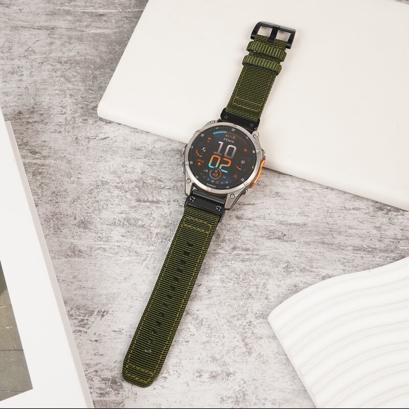 Watch Strap Manufacturer - OEM 20mm-26mm Quick Release Nylon Canvas for Garmin