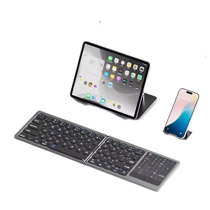 Folding Keyboard Manufacturer - OEM New Portable Full-key Wireless with Touchpad