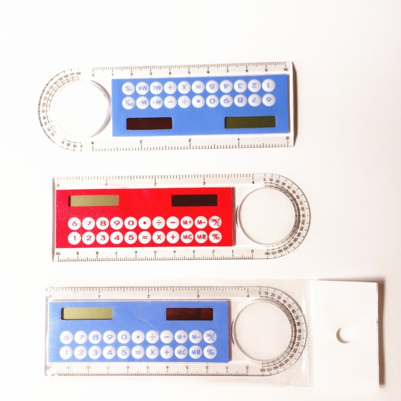 3in1 Ruler Calculator Manufacturer - Wholesale Cheapest Solar 10cm Angle Ruler Card