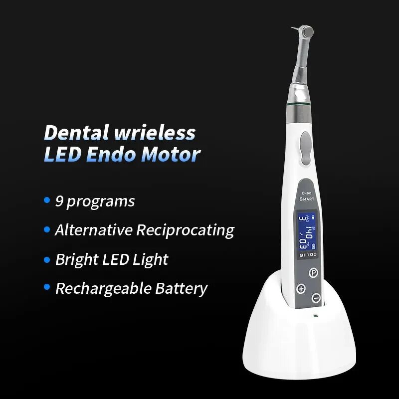 Endo Motor Manufacturer - OEM Dental LED Smart 9 Programs with Contra Angle