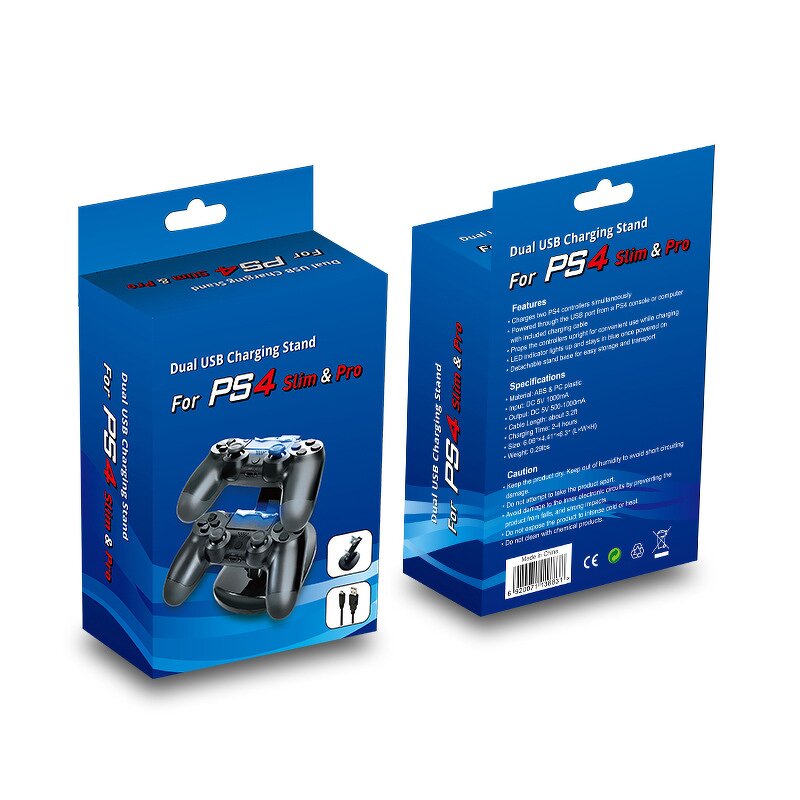 PS4 Charging Stand Manufacturer - Factory Price Dual USB LED Dock for Controller