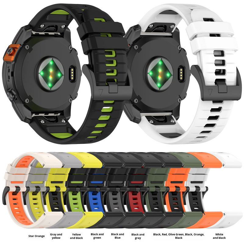 Watch Band Manufacturer - OEM 20mm-26mm Silicone Sport for Garmin Fenix 8 7 7X