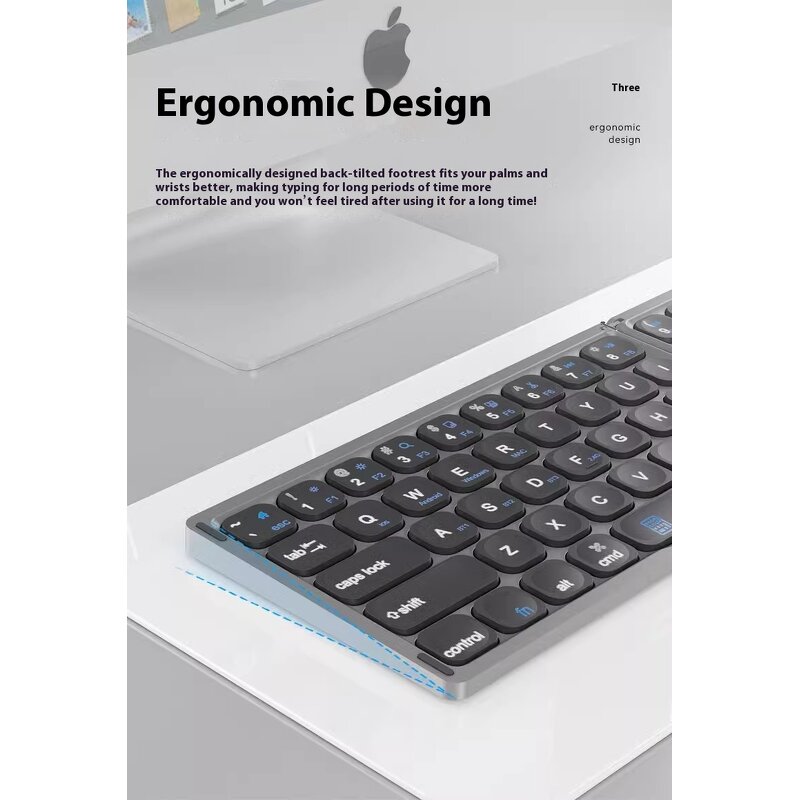 Folding Keyboard Manufacturer - OEM New Portable Full-key Wireless with Touchpad