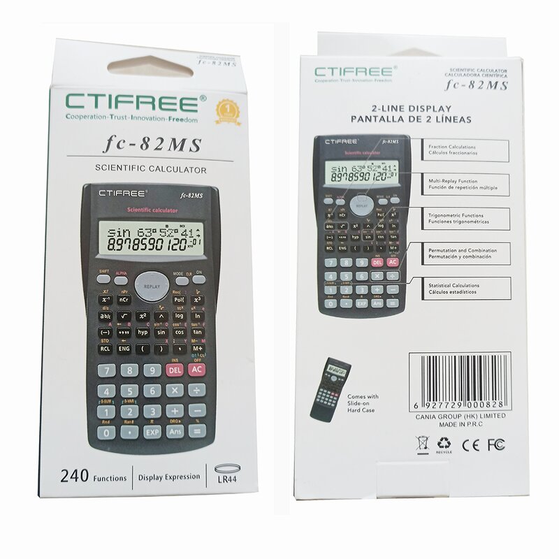 Scientific Calculator Manufacturer - Factory Wholesale Price 2-line LCD 240 Functions