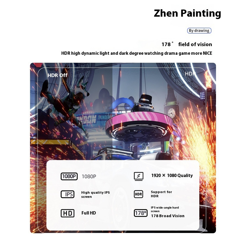 Gaming Monitor Manufacturer - OEM 16.1 Inch 144HZ Portable IPS for PS5 E-Sports