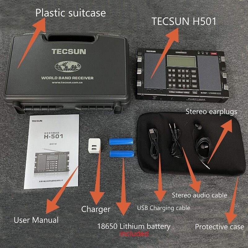Portable Radio Manufacturer - OEM H-501 FM MW TF Card LCD Rechargeable