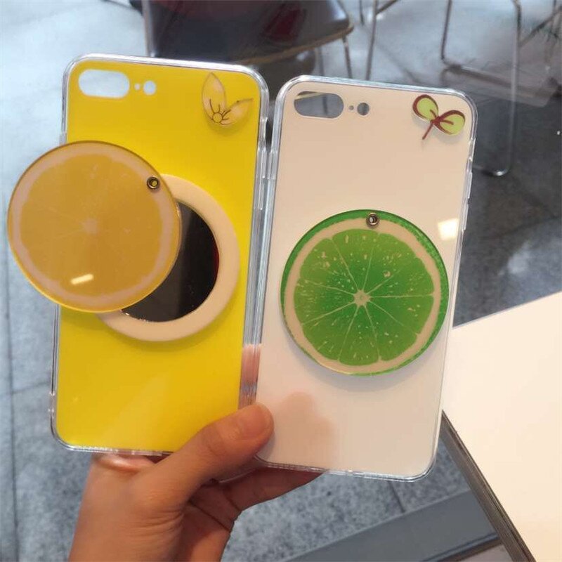 Phone Case Manufacturer - OEM Fashion 3D Fruit Mirror for iPhone 8 Soft TPU