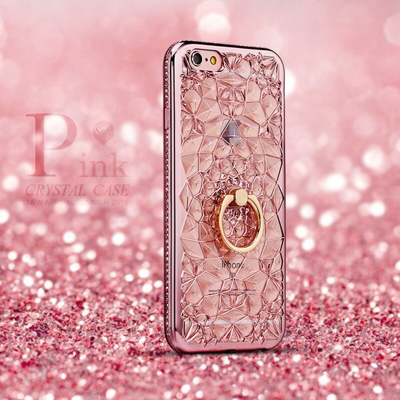 Phone Case Manufacturer - OEM 3D Gold Glitter Luxury Silicone for iPhone 7 8