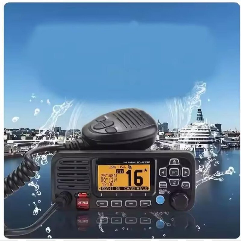 Marine VHF Radio Manufacturer - OEM IC-M330 25W Base Station IPX7 Waterproof