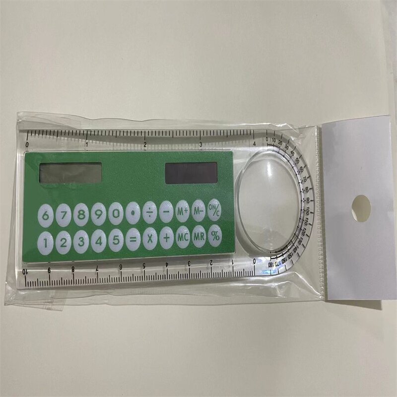 3in1 Ruler Calculator Manufacturer - Wholesale Cheapest Solar 10cm Angle Ruler Card