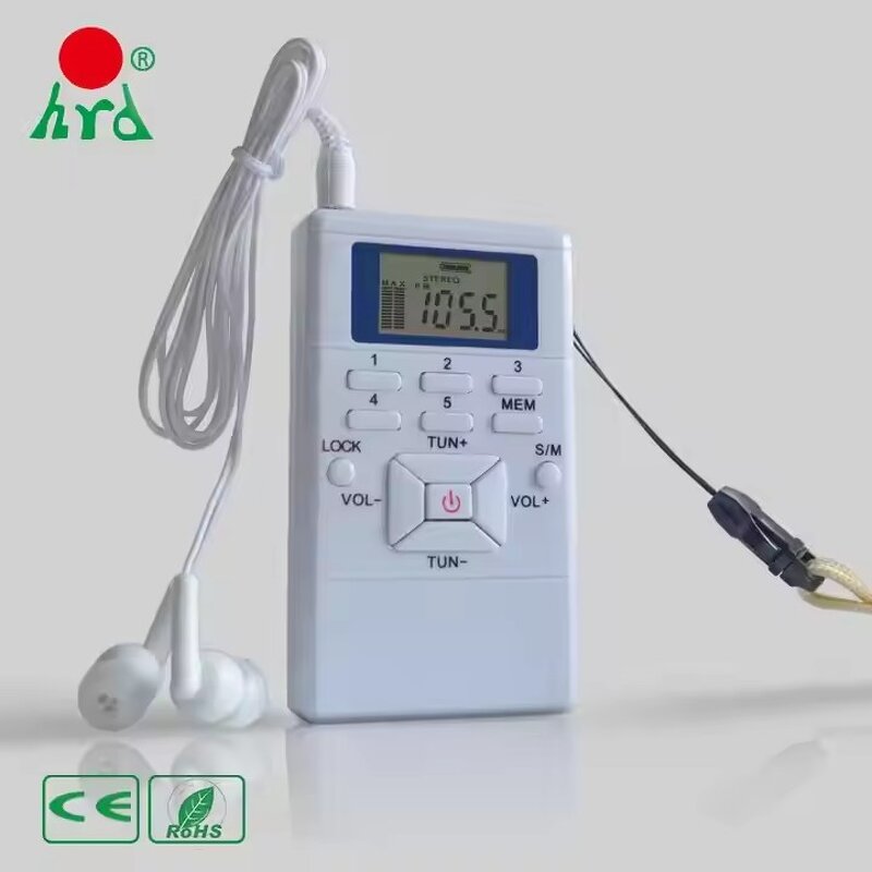 FM Radio Receiver Manufacturer - OEM HRD-102 Portable Digital Stereo 66-108MHz