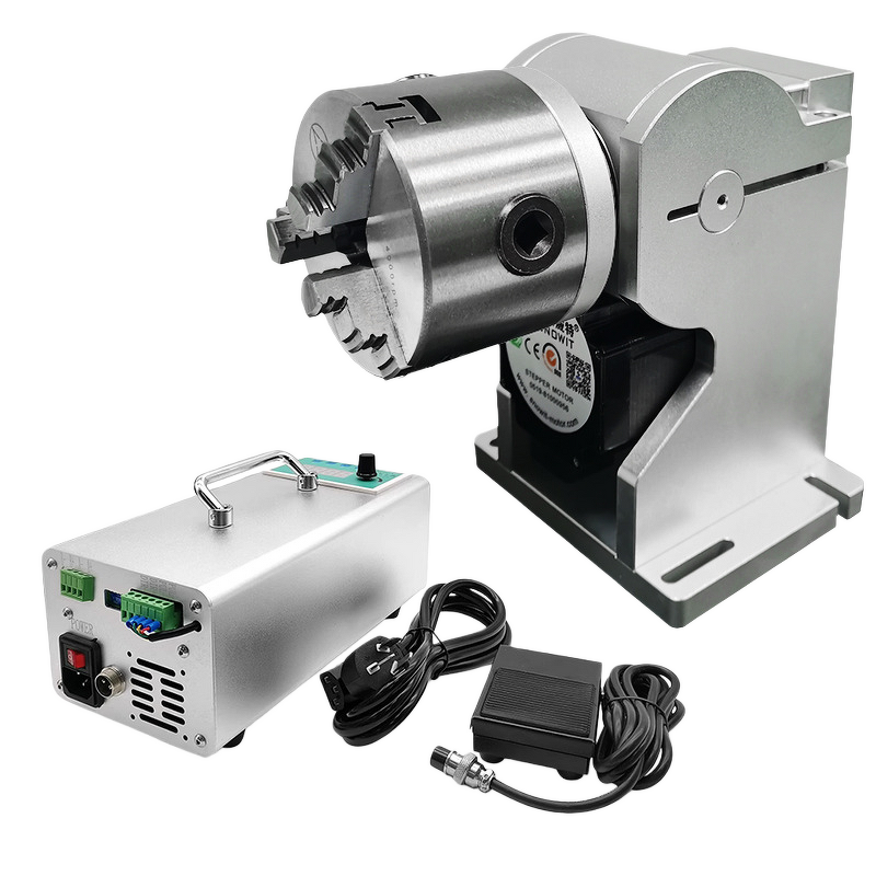 Laser Rotary Axis Manufacturer - OEM with Driver for Fiber Laser Marking Machine