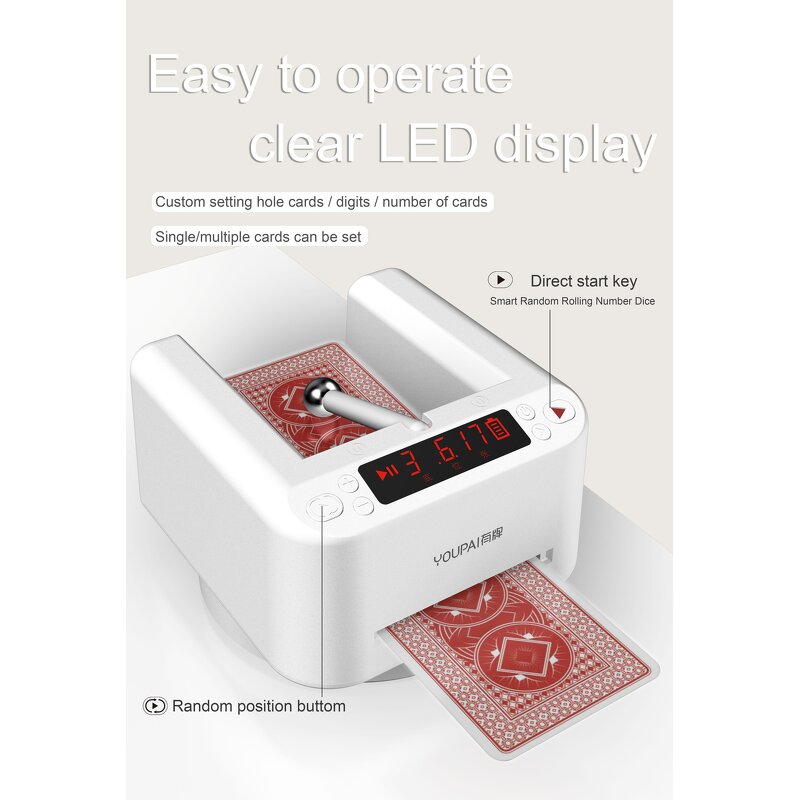 Card Dealer Manufacturer - OEM Hot Sale Smart 360 Rotating Automatic for Poker