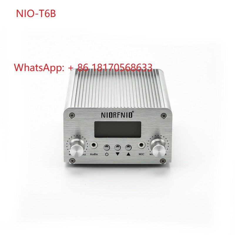 FM Radio Transmitter Kit Manufacturer - OEM NIO-T6B 6W with PC Control Blue