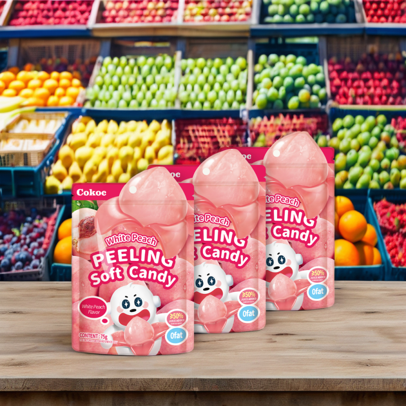 Gummy Candy Manufacturer - OEM 75g Hard Texture Fruit Flavors Bag