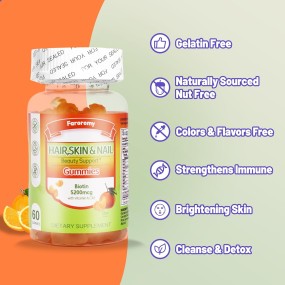 Multivitamin Gummies Factory - OEM Biotin Zinc Citrus Adult Daily