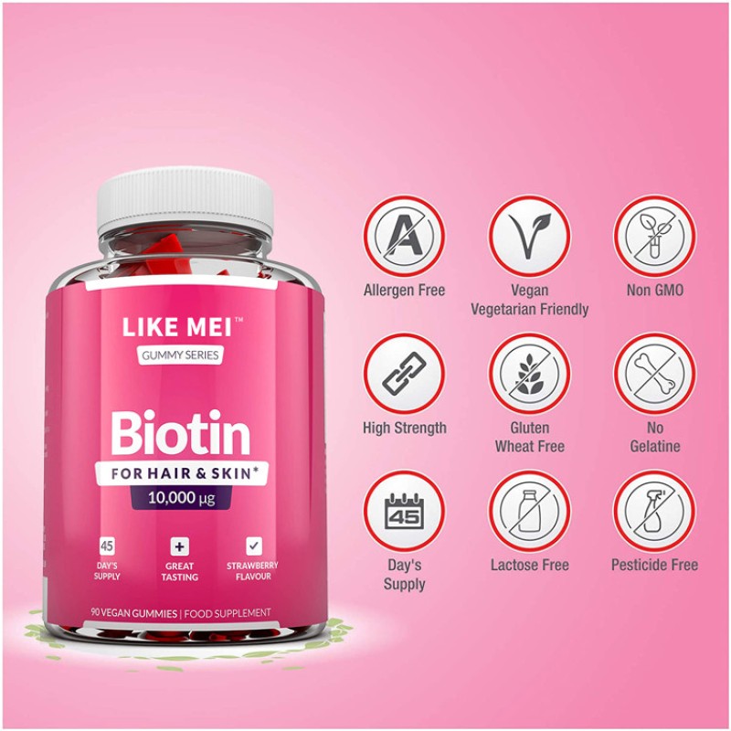 Halal Gummy Manufacturer - OEM Organic Biotin Vitamin Bears Supplement
