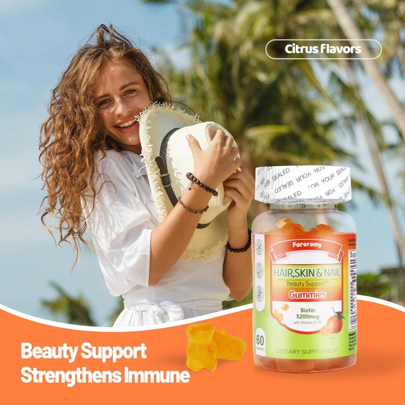 Multivitamin Gummies Factory - OEM Biotin Zinc Citrus Adult Daily