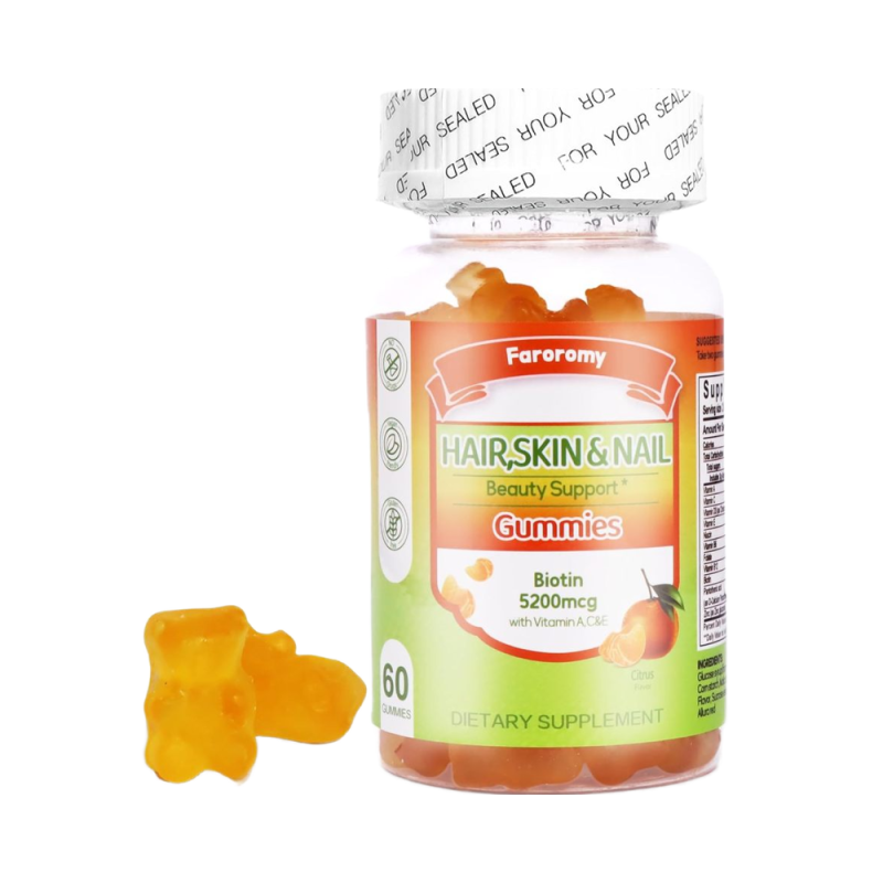 Multivitamin Gummies Factory - OEM Biotin Zinc Citrus Adult Daily