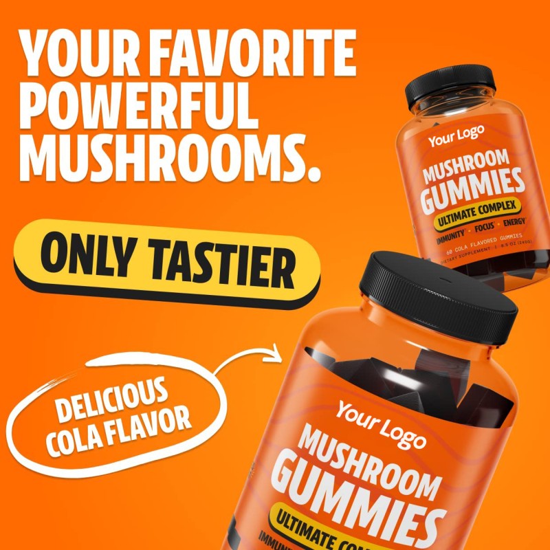 Breast Gummies Manufacturer - OEM Sugar Coated Mushroom Supplement