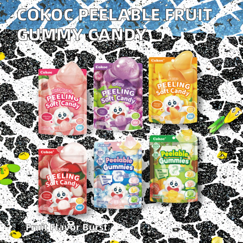 Fruit Gummy Candy Manufacturer - OEM Coated Hard Peeling Jelly Bag