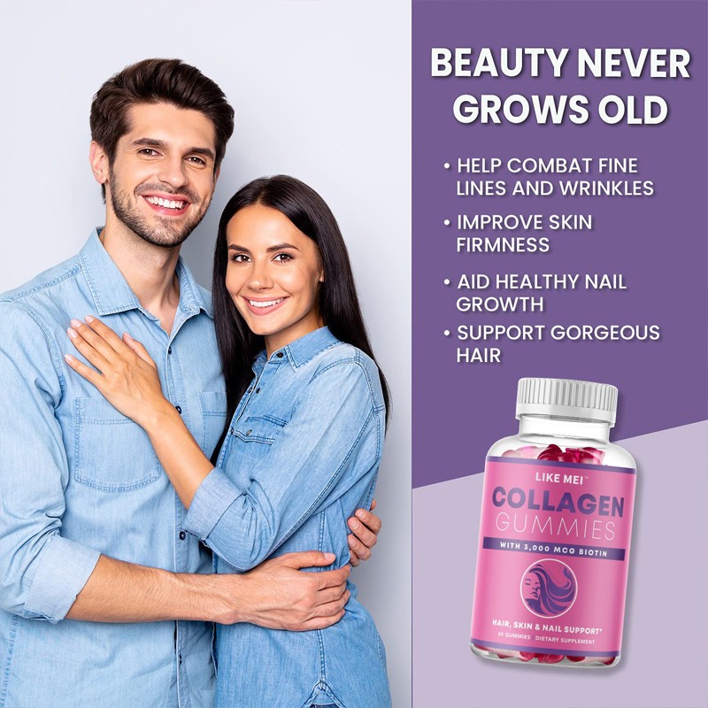 Biotin Gummy Manufacturer - OEM Vegan Collagen Hyaluronic Acid Supplement