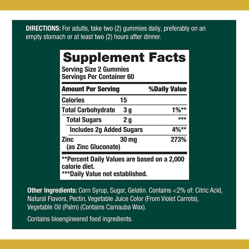 Quercetin Gummies Manufacturer - OEM Zinc Supplement Private Label