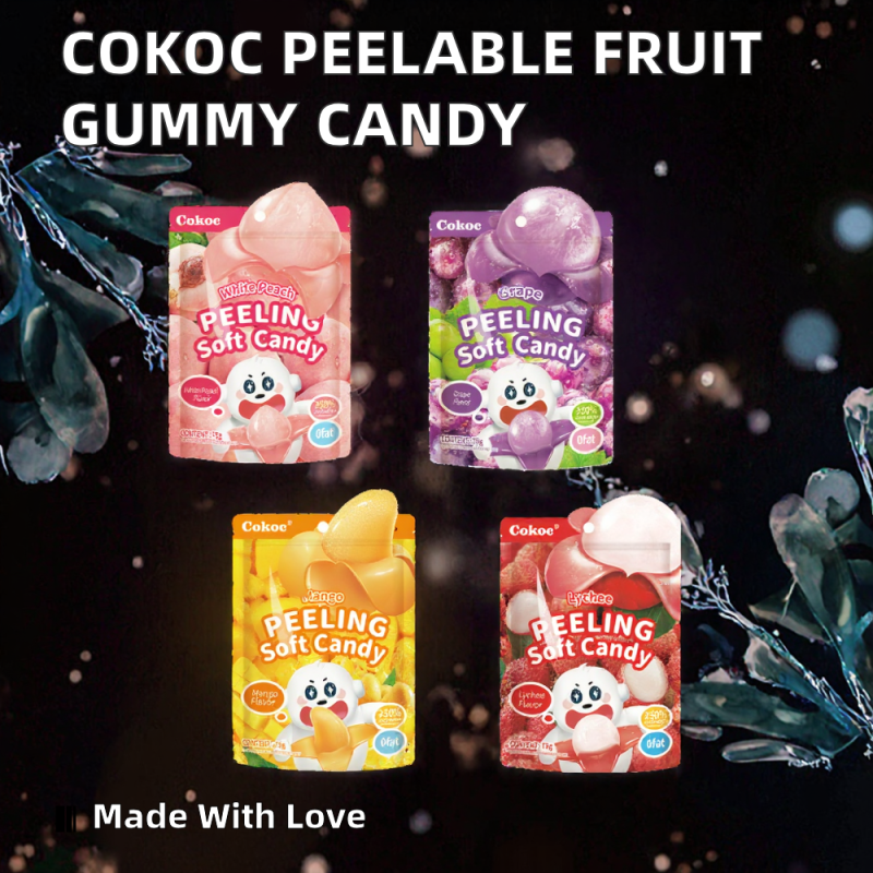 Fruit Gummy Candy Factory - OEM Peelable Hard Texture Jelly Decoration