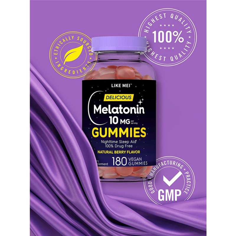 Melatonin Gummies Factory - OEM Kids Sleep 10mg Pectin Supplement