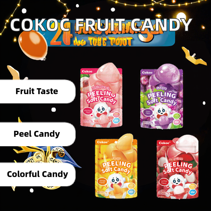 Peelable Gummy Factory - OEM Cokoc Brand Fruit Flavors Soft Jelly
