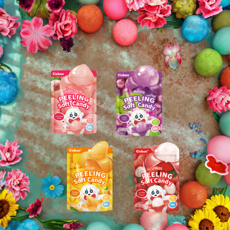 Gummy Candy Manufacturer - OEM Hard Texture Fruit Flavors Coated Bag