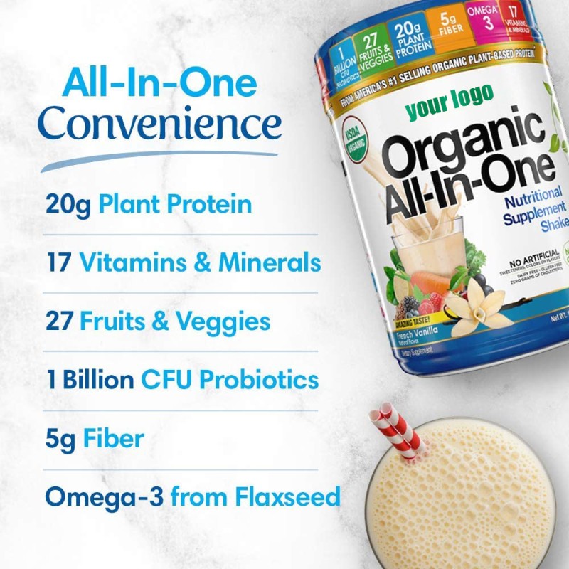 Plant Protein Powder Manufacturer - OEM Soy Rice Pumpkin Vegan Pea Shake