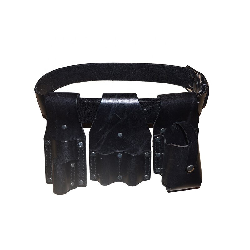 Scaffold Tool Pouch Belt Manufacturer - OEM Black or Brown Split Leather Scaffolding