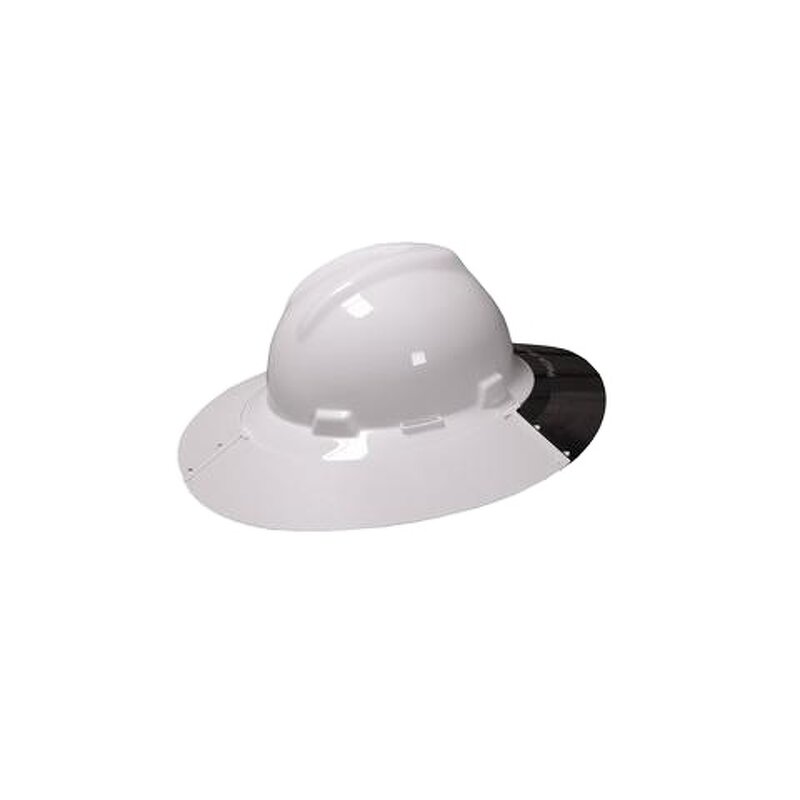 Hard Hat Sun Shield Manufacturer - OEM Plastic Smoke White Sun Shield Visor