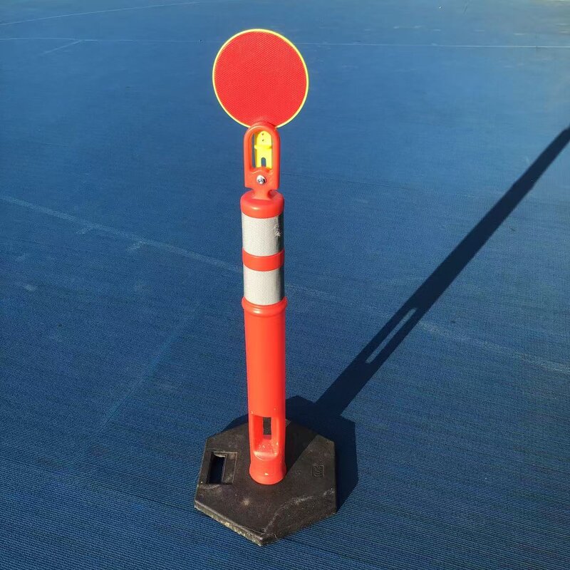 Traffic Reflective Disc Manufacturer - OEM 200mm 2 Sided Fluorescent Orange Retro-reflective