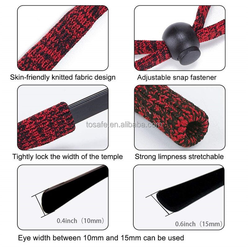 Eyewear Retainer Manufacturer - OEM Adjusted Nylon Elastic Sports Glasses Rope