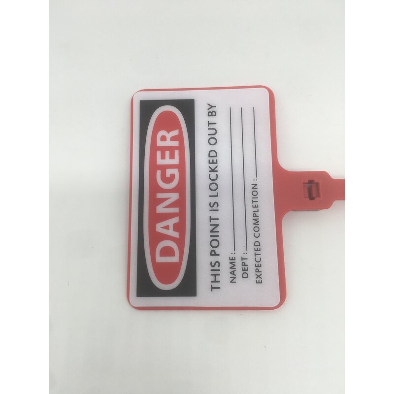 Electrical Safety Tag Manufacturer - OEM Polypropylene Single Use LOTO Lockout Tagout