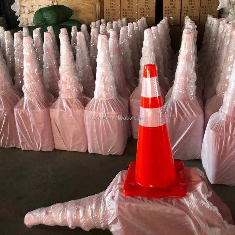 Traffic Cone Manufacturer - OEM 28 36 Inch High Reflective PVC with Black Base