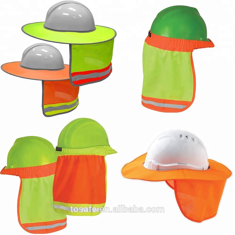 Hard Hat Sunshade Manufacturer - OEM Different Colors Types Full Brim with Elastic