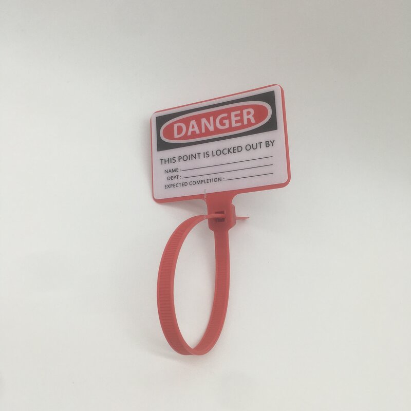 Electrical Safety Tag Manufacturer - OEM Polypropylene Single Use LOTO Lockout Tagout