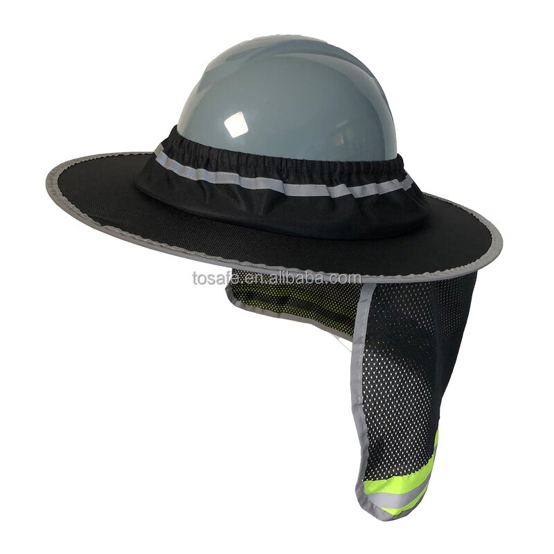 Hard Hat Sunshade Manufacturer - OEM Different Colors Types Full Brim with Elastic