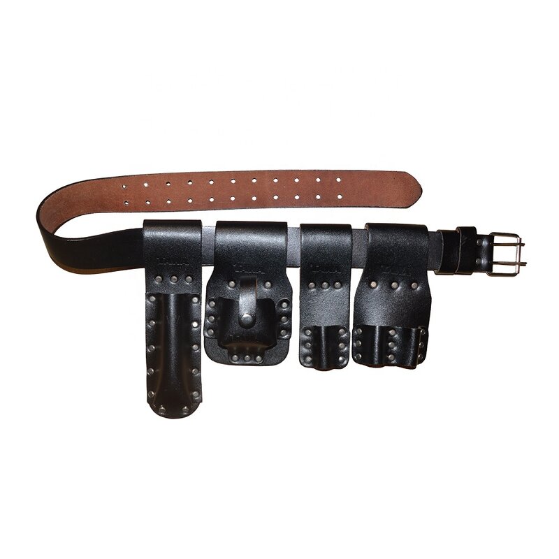 Scaffold Tool Pouch Belt Manufacturer - OEM Black or Brown Split Leather Scaffolding