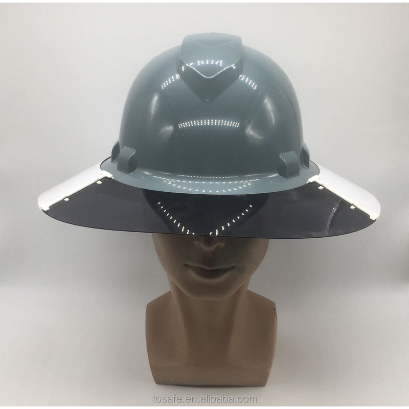Hard Hat Sun Shield Manufacturer - OEM Cool Grey for Full Brim Style V-GUARD