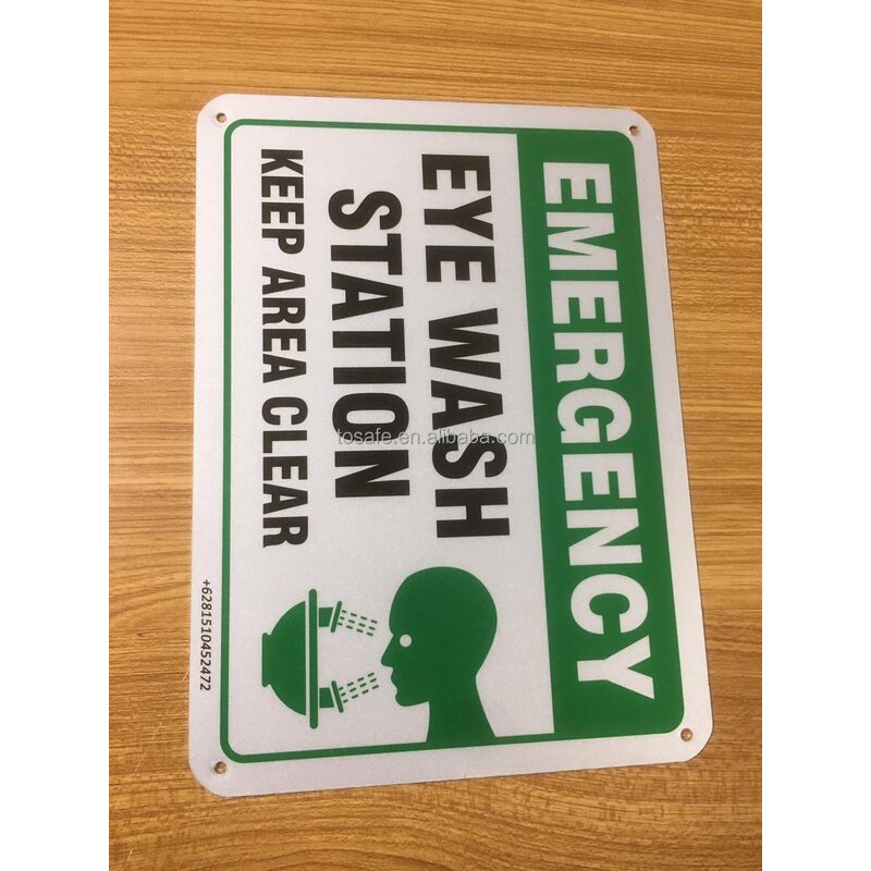 Eye Wash Station Sign Manufacturer - OEM 7x10 Inch Aluminum Emergency Keep Clear