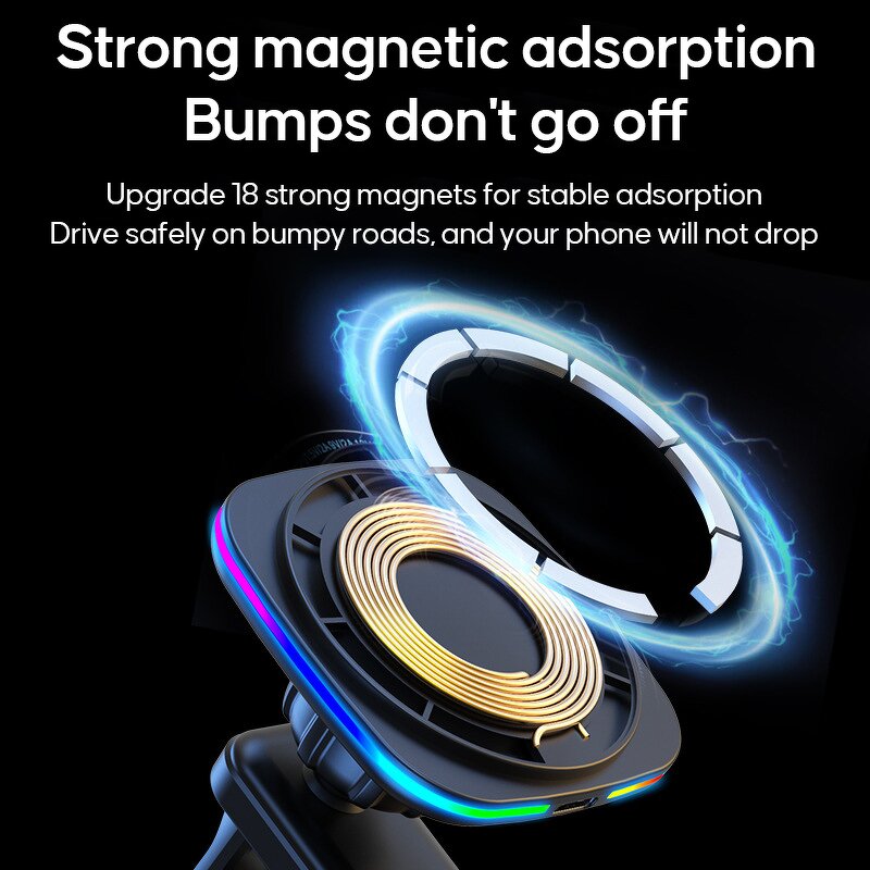 Magnetic Wireless Car Charger Factory - Wholesale Support Custom logo