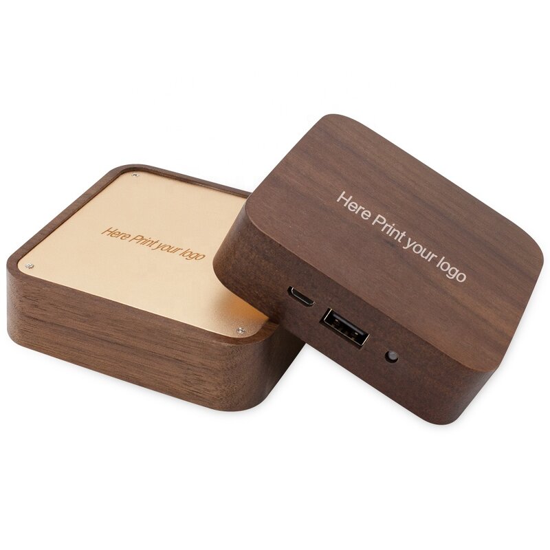 Wood Power Bank Factory - Hot Selling Wood Custom Logo Mobile Charger