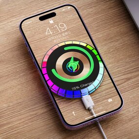 Magnetic Wireless Charger Manufacturer - Hot Sell New Car Charger with Light